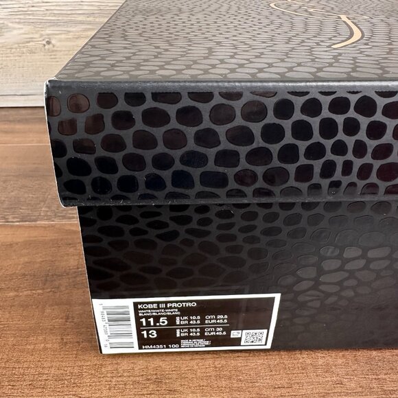 Nike Kobe 3 Protro Halo Mens Size 11.5 White HM4351 100 - Picture 9 of 9